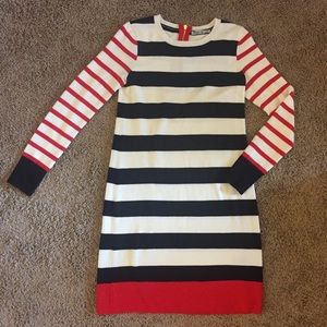 Eliza J Size Small Striped Sweater Dress